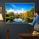 Charlotte Skyline Canvas Wall Art Print – North Carolina Cityscape Photography Print by MyGreatCanvas | Canvas Wall Art Prints | Photo Prints & Wall Decor