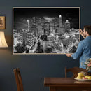 Charlotte Skyline Canvas Wall Art Print – North Carolina Cityscape Photography Print by MyGreatCanvas | Canvas Wall Art Prints | Photo Prints & Wall Decor
