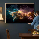 World Map and Global Flight Routes Map Canvas Wall Art, Worldwide Aviation Network Print, International Air Travel Wall Decor by MyGreatCanvas | Canvas Wall Art Prints | Photo Prints & Wall Decor