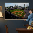 Chicago Cubs Baseball Team Print - Wrigley Field Stadium