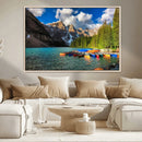 Moraine Lake 3-Panel Wall Art, Majestic Mountain and Lake by MyGreatCanvas | Canvas Wall Art Prints | Photo Prints & Wall Decor