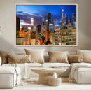 Los Angeles Night Wall Art Canvas Print
