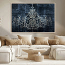 Dark Chandelier Wall Art Canvas Print by MyGreatCanvas | Canvas Wall Art Prints | Photo Prints & Wall Decor