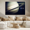 Framed Saturn Wall Art Canvas Print