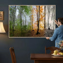 Four Seasons Wall Art Forest Canvas Print – Triptych