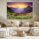 Mountain and Spring Wall Art Canvas Print by MyGreatCanvas | Canvas Wall Art Prints | Photo Prints & Wall Decor