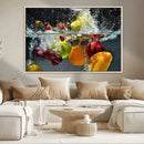 Kithen Vegetables World Wall Art Canvas Print