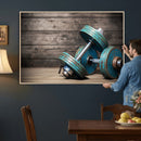 Dambell and Sport Wall Art Canvas Print