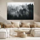 Foggy Forest Wall Art Canvas Print | 3 Panel Large Misty by MyGreatCanvas | Canvas Wall Art Prints | Photo Prints & Wall Decor