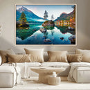 Crystal Clear Lake Wall Art | Mountains Wall Art Canvas | 3 by MyGreatCanvas | Canvas Wall Art Prints | Photo Prints & Wall Decor