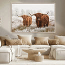 Longhorn Cattle Wall Art Canvas Print, Framed Farmhouse by MyGreatCanvas | Canvas Wall Art Prints | Photo Prints & Wall Decor