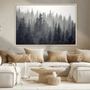 Misty Forest Canvas Wall Art – Monochrome Triptych Pine Tree by MyGreatCanvas | Canvas Wall Art Prints | Photo Prints & Wall Decor