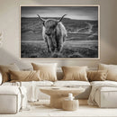 Fluffy Cattle Wall Art Print, Highland Cow Canvas, Framed by MyGreatCanvas | Canvas Wall Art Prints | Photo Prints & Wall Decor