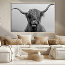 Texas Cow Wall Art Canvas, Texas Longhorn Cattle Canvas by MyGreatCanvas | Canvas Wall Art Prints | Photo Prints & Wall Decor