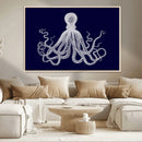Blue Octopus Wall Art Canvas Print by MyGreatCanvas | Canvas Wall Art Prints | Photo Prints & Wall Decor