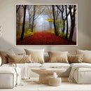 Foggy Forest Wall Art Landscape Canvas Print