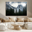 Yosemite National Park El Capitan Foggy Mountain Wall Art | by MyGreatCanvas | Canvas Wall Art Prints | Photo Prints & Wall Decor