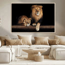 Lion Canvas Wall Art – Majestic Animal Print Artwork for by MyGreatCanvas | Canvas Wall Art Prints | Photo Prints & Wall Decor