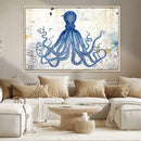 Octopus Canvas Wall Art | Coastal Marine Life Artwork for by MyGreatCanvas | Canvas Wall Art Prints | Photo Prints & Wall Decor