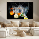 Kitchen Wall Art, Kitchen Fruits Art Canvas Print