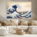 Wall Art Kanagawa Canvas Artwork Abstract Print