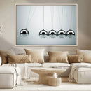 Newton's Cradle Wall Art Canvas Print, Framed Newton Cradle