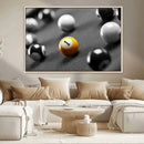 Wall Art Pool Table and Balls Canvas Print by MyGreatCanvas | Canvas Wall Art Prints | Photo Prints & Wall Decor