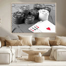 Poker Game Cards Wall Art Canvas, Multi Panel Wall Art by MyGreatCanvas | Canvas Wall Art Prints | Photo Prints & Wall Decor