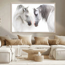 White Horse Wall Art Animal Canvas Print by MyGreatCanvas | Canvas Wall Art Prints | Photo Prints & Wall Decor