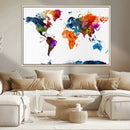 World Map Canvas Print – Detailed Map of the World Wall Art by MyGreatCanvas | Canvas Wall Art Prints | Photo Prints & Wall Decor