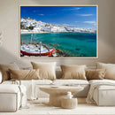 Santorini Wall Art Canvas Print
