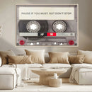 Music Cassette Iconic Wall Art Canvas Print by MyGreatCanvas | Canvas Wall Art Prints | Photo Prints & Wall Decor