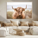 Scottish Serene Highland Cow Canvas Wall Art – Serene