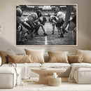 American Football Wall Art Canvas Print Framed Stadium Sport