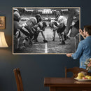American Football Wall Art Canvas Print Framed Stadium Sport