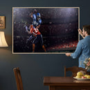 American Football Wall Art Canvas Print, Stadium Sport Wall