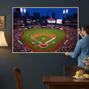 St. Louis Cardinals Baseball Team Print - Busch Stadium Wall