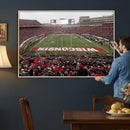 Wisconsin Badgers Team Print Canvas - Madison Camp Randall