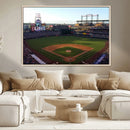 Colorado Rockies Coors Field Wall Art Canvas Print - MLB