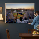Dodger Stadium Sunset Game Triple Canvas Wall Art - Los