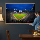 Truist Park Night Game Canvas Art - Atlanta Braves Stadium