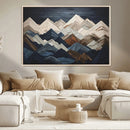 Rustic Mountain Landscape Wall Art Canvas Print – Framed 3D