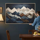 Wood Mountain Wall Art | Mountain Canvas Print Wood Decor | by MyGreatCanvas | Canvas Wall Art Prints | Photo Prints & Wall Decor