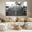 Vintage Farmall Tractor Wall Art Canvas Print, Rustic