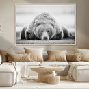 Resting Grizzly Bear Wall Art Canvas Print – Majestic Lazy by MyGreatCanvas | Canvas Wall Art Prints | Photo Prints & Wall Decor