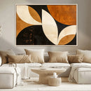 Geometric Abstract Wall Art Canvas Print, Mid Century Modern
