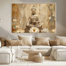 Buddha Wall Art Canvas Print, Buddha Meditation Room Decor,