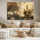 Zen Buddha Wall Art Canvas Print | Peaceful Meditation Decor