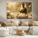 Golden Buddha Wall Art | Yoga Room Decor and Meditation Room by MyGreatCanvas | Canvas Wall Art Prints | Photo Prints & Wall Decor