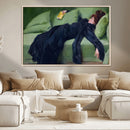Decadent Girl by Ramon Casas Wall Art Canvas Print, Framed